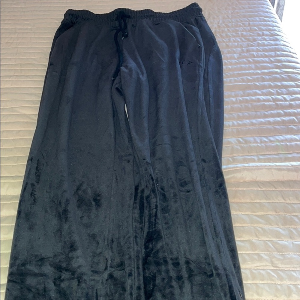 Velvet black Victoria’s Secret PINK joggers